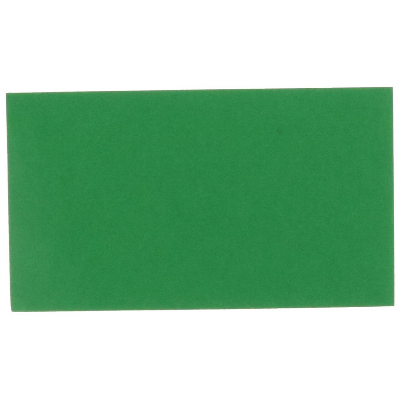 JAM Paper Green 2" x 3.5" 85lb. Blank Flat Note Cards, 500ct.